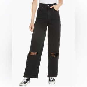 Topshop Baggy Ripped Nonstretch Cotton Jean | Size 30x32 (Size 8)